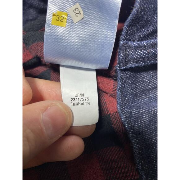 Eddie Bauer Jeans Womens 16 Tall Boyfriend Mid Rise Slim Flannel Lined 16T New - Picture 10 of 16